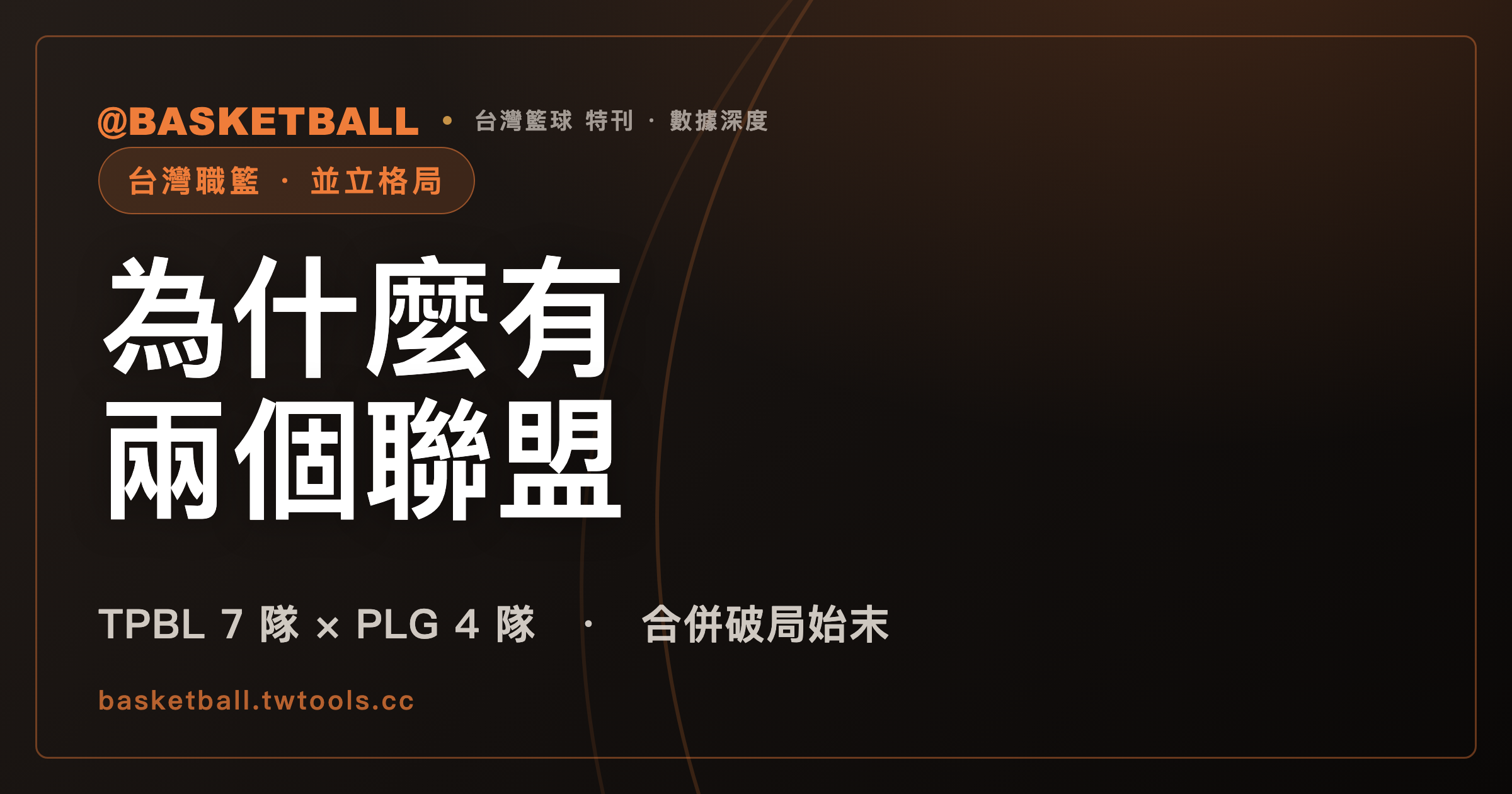 為什麼台灣有兩個職籃聯盟?TPBL 與 P. LEAGUE+ 並立局面完全解析|封面