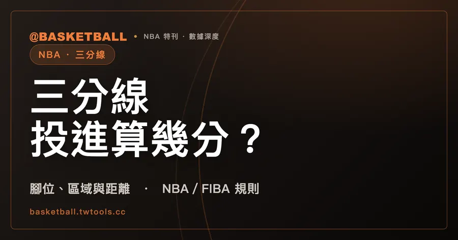 踩著三分線出手，投進算幾分？NBA 與 FIBA 的腳位怎麼看｜封面